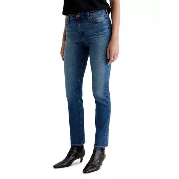 AG Mari Mid Rise Slim Straight Leg Jeans in 12 Years Assumption Size 25 $235 - Picture 5 of 13